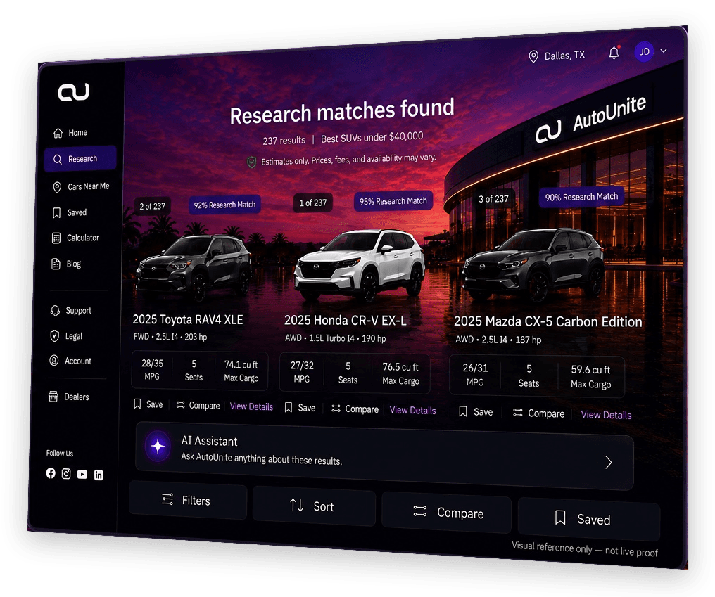 Results preview on AutoUnite