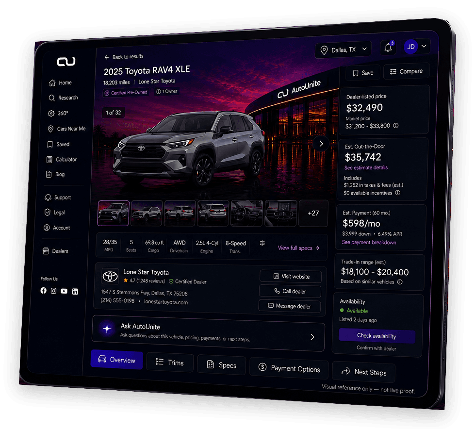 VDP preview on AutoUnite