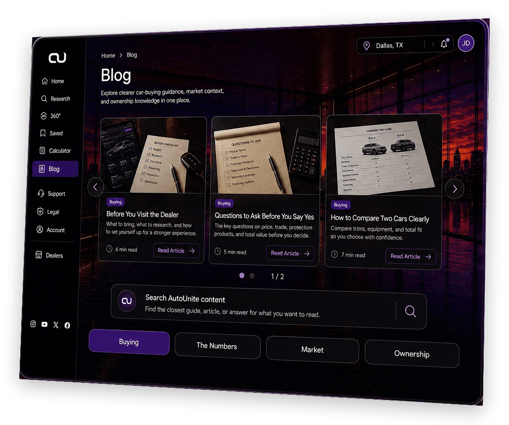 Blog preview on AutoUnite